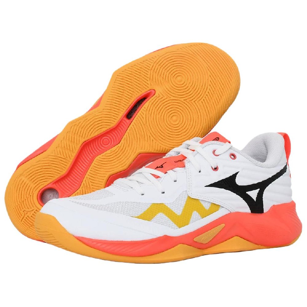 Mizuno Slip Resistant And Breathable Low Top Training Shoes Unisex White