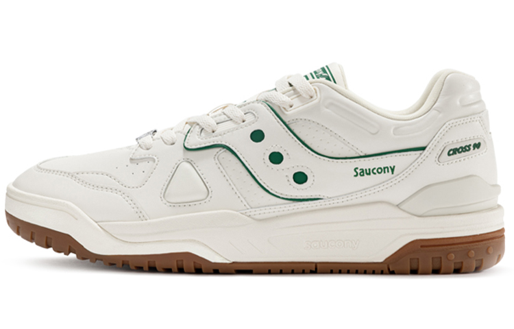 Saucony Cross 90 Low Top Skateboard Shoes Unisex Ecru