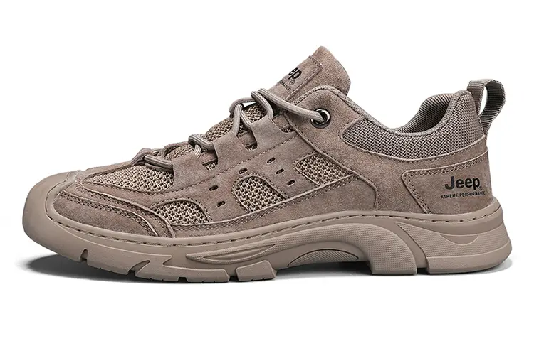 Jeep Abrasion Resistant Breathable Low Top Casual Shoes Men's Space Gray