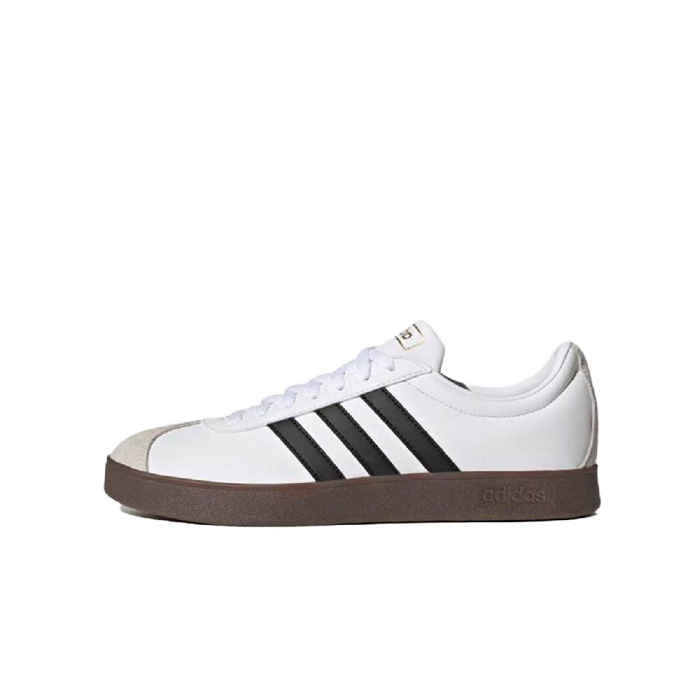 Adidas Neo VL Court 2.0 Bear Star Anti Slip Wear Resistant Low Top Skateboard Shoes Unisex Yellow Brown