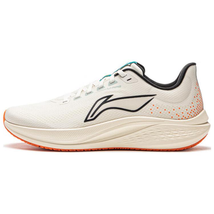 LiNing Red Hare 7 Cushioning Anti-Slip Wear-Resistant Breathable Lightweight Rebound Low-Top Running Shoes Men's Beige