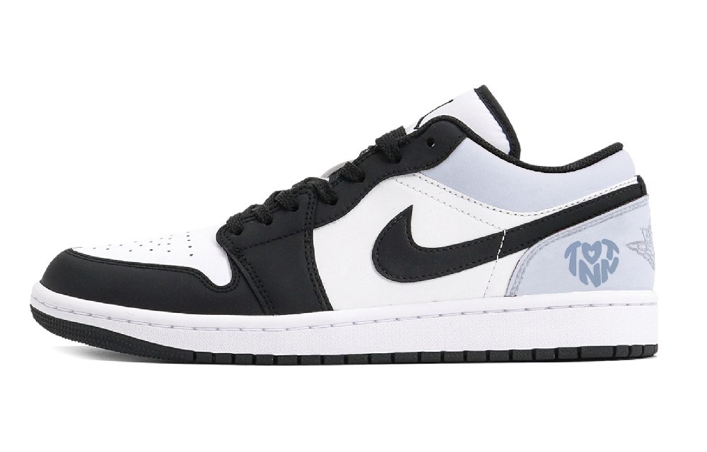 JORDAN Air JORDAN 1 Vintage Basketball Shoes Men Low Top Blue/Black/White