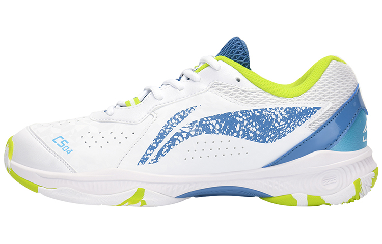 LiNing Slip Resistant, Abrasion Resistant, Breathable, Lightweight Low top Badminton Shoes Unisex Paris Blue