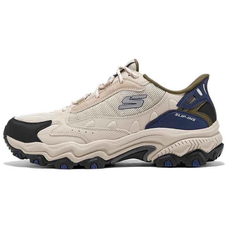 Skechers OUTDOOR MENS Cushioning Abrasion Resistant Breathable Slip Resistant Low Top Hiking Shoes Men's Taupe