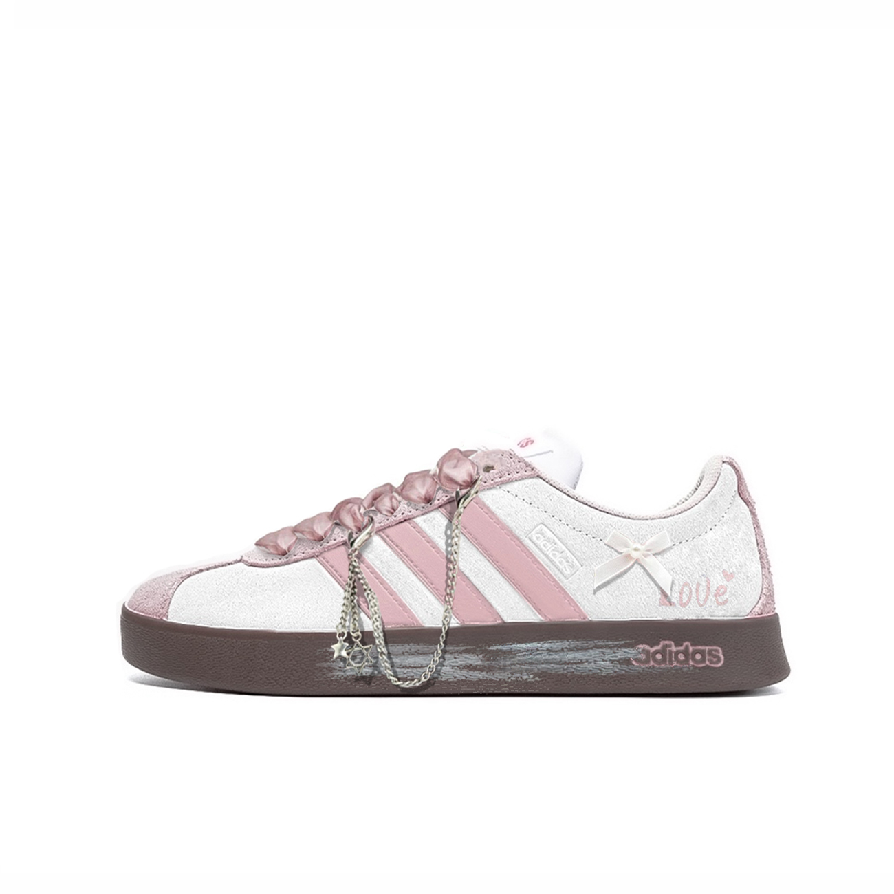 Adidas Neo VL Court Lifestyle Skateboard Shoes Unisex Low Top Pink/White купить в интернет-магазине Yoocart с быстрой доставкой по России.
