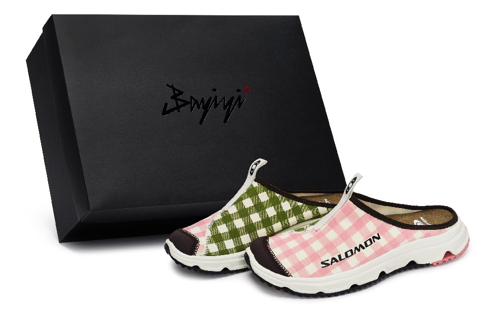SALOMON RX Slide 3.0 No Special Function Closed Toe Slippers Unisex Beige Pink Green Brown