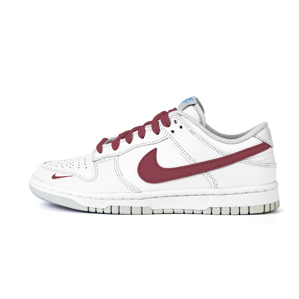 Nike Dunk Style Romantic Small Flower Anti Slip Wear Resistant Low Top Skateboard Shoes Women's White Red