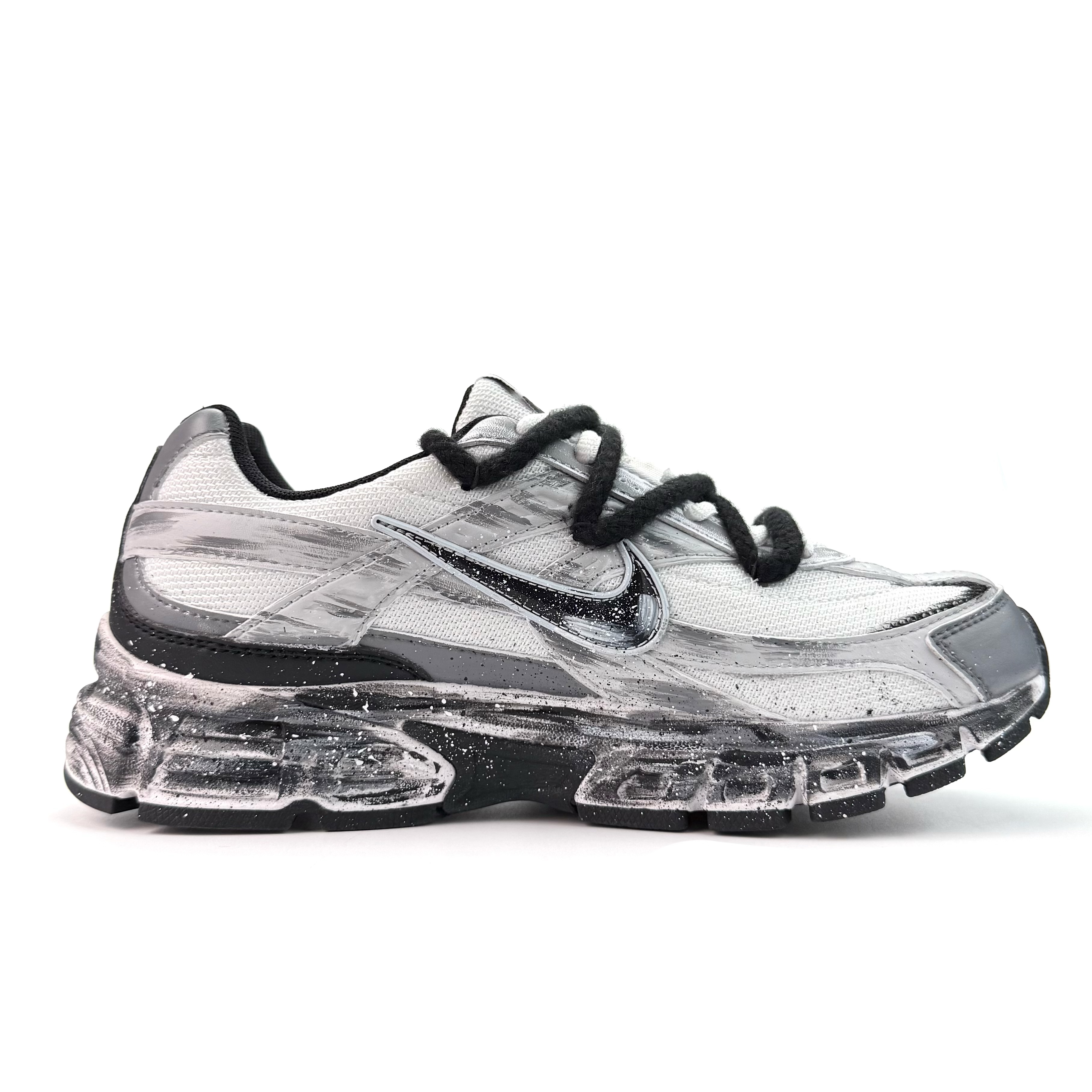 Nike Initiator Abrasion Resistant Low top Casual City Commute Running Shoes Unisex Black Gray