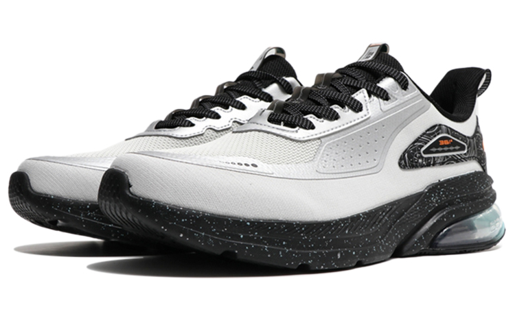 Three-body X 361° Running Shoes Men Low-Top Silvery White