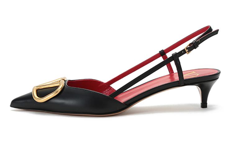 Valentino VLogo Signature High Heels 4cm Women's Black