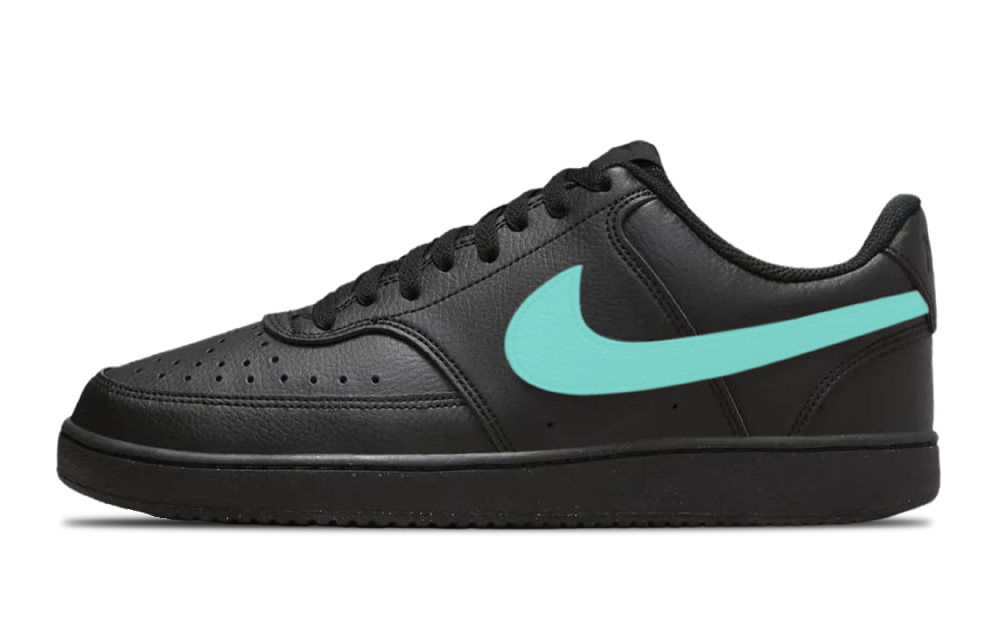Nike Court Vision Low Cushioning, Wear Resistant Low Top Skateboard Shoes Black