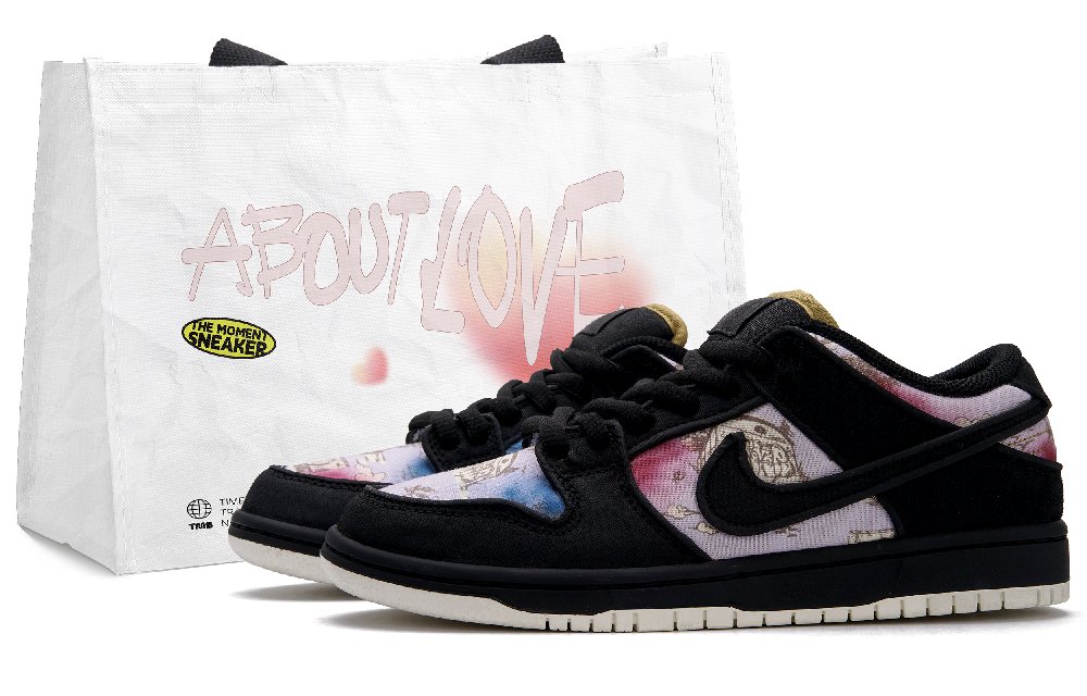 Nike Dunk SB Slip Resistant Low Top Skateboard Shoes Unisex Purple Black
