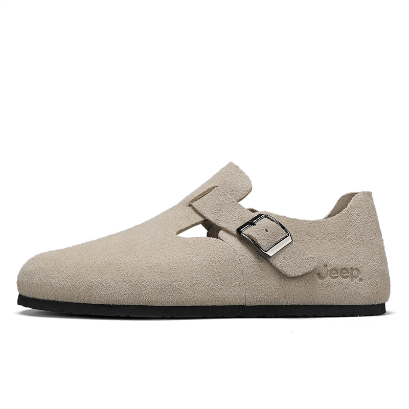 Jeep Wear resistant And Lightweight Low Top Casual Shoes Men's Light Gray