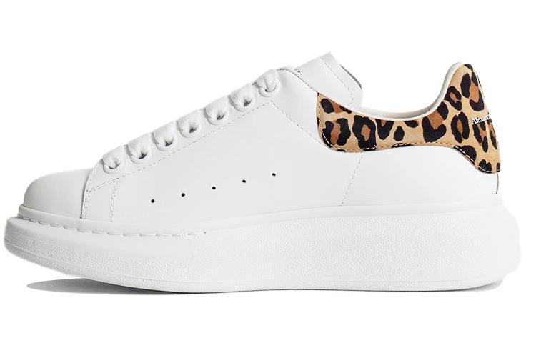 Alexander McQueen Oversized Sneaker 'White Leopard Suede' Women's