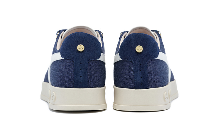 LI-NING 1990 Zhengrong C Anti-Slip Wear-Resistant Low-Top Skateboard Shoes Men's Dark Ship Blue