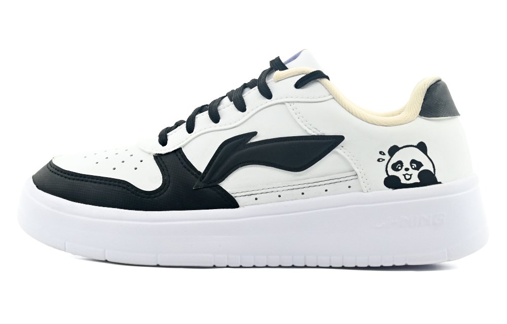 LiNing Pontoon Boats Slip Resistant Abrasion Resistant Low top Skateboard Shoes Unisex Black