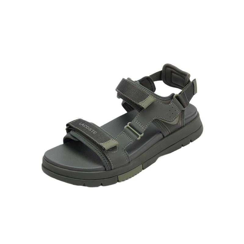 LACOSTE One Strap Sandals Men's Khaki