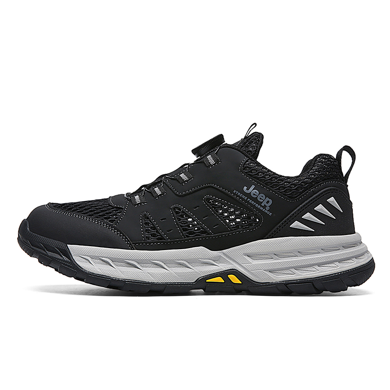 Jeep Hiking / Trekking Shoes Men Low-Top Black