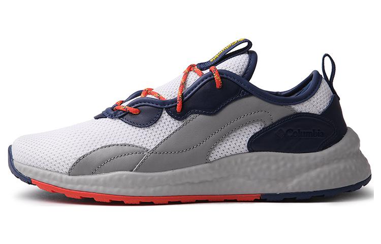 Columbia Shock Absorbers Slip Resistant Abrasion Resistant Breathable Low Top Casual Shoes Men's White Gray