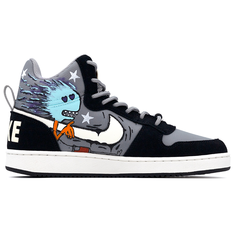 Nike Court Borough Mid-Top Skateboard Shoes Men's Black White Gray купить в интернет-магазине Yoocart с быстрой доставкой по России.