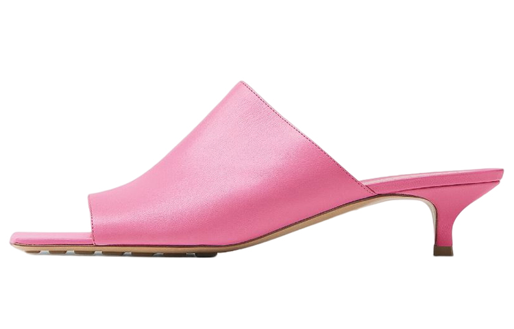 Bottega Veneta Stretch Abrasion Resistant Slide Slippers Women's Pink