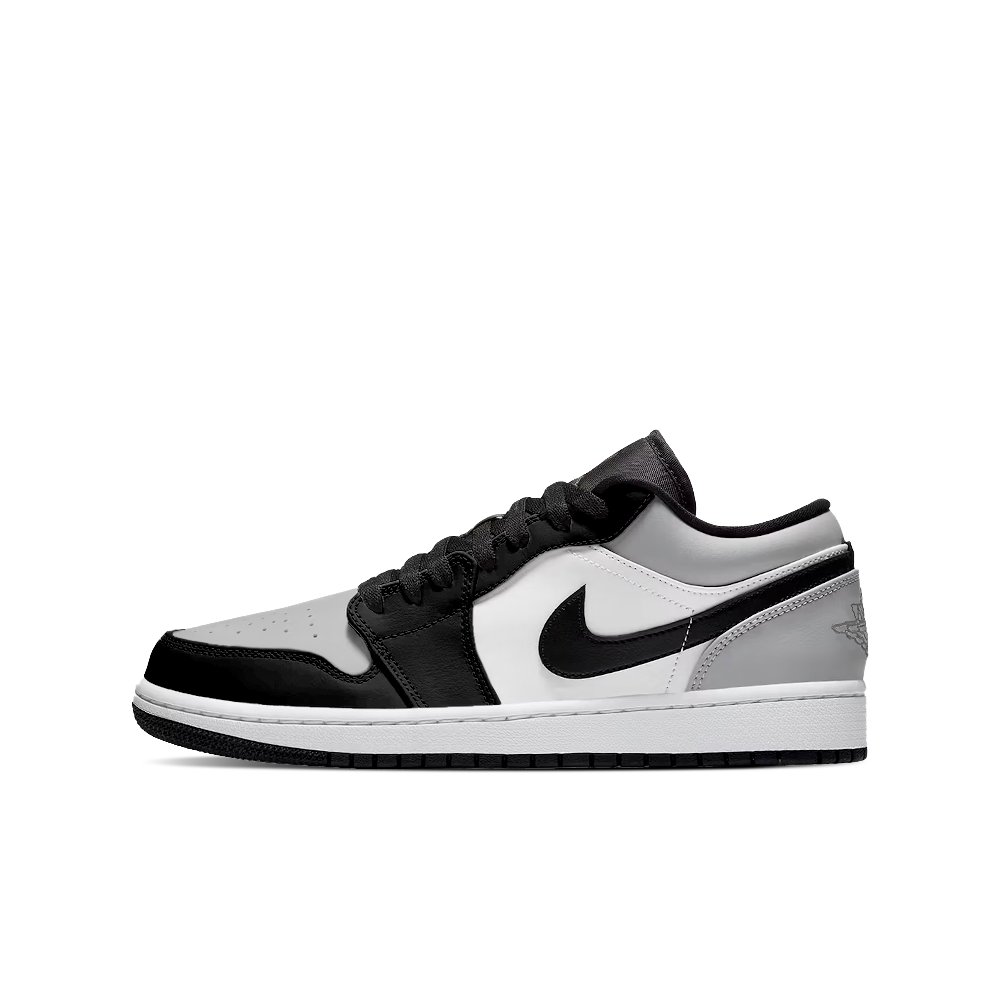 Jordan Air Jordan 1 Low Top Vintage Basketball Shoes Unisex Black White Gray