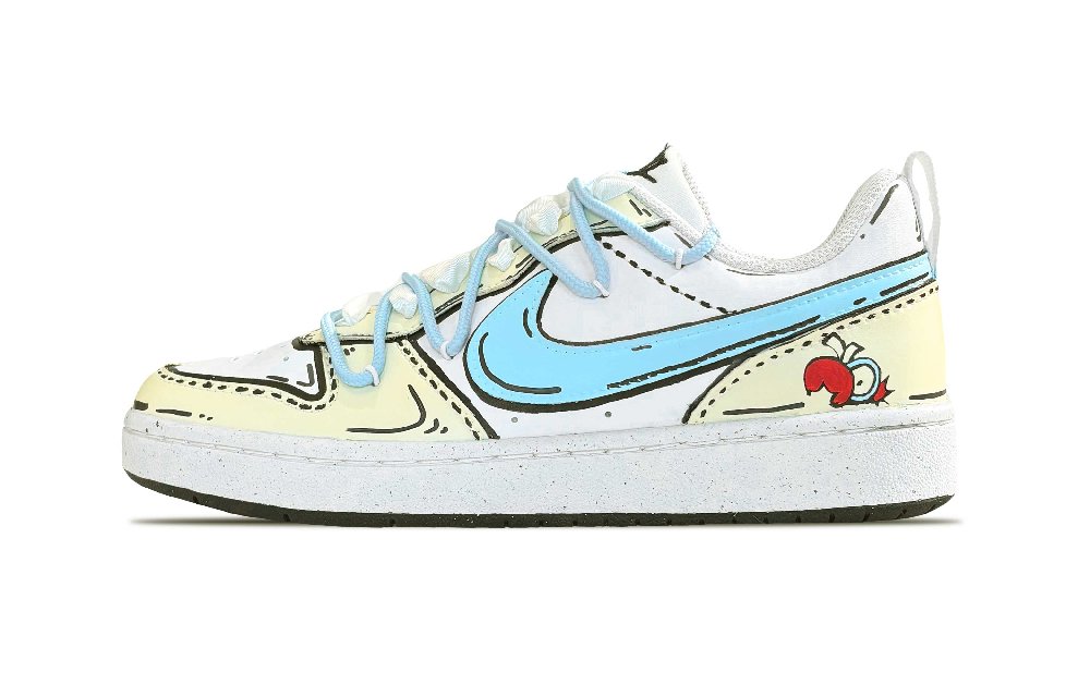 Nike Low-Top Skateboard Shoes GS Light Yellow