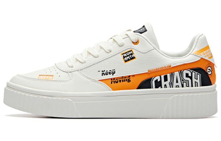 Anta Low-Top Skateboard Shoes Men's Orange White