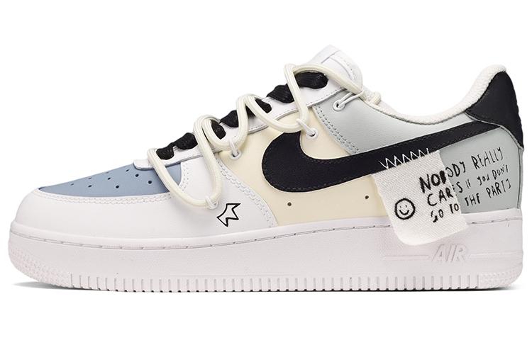 Nike Air Force 1 Skateboard Shoes Women's Low-Top Gray White