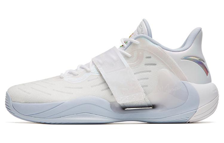 Anta Water Flower 4 Cushioning Anti-Slip And Wear-Resistant Low-Top Basketball Shoes White