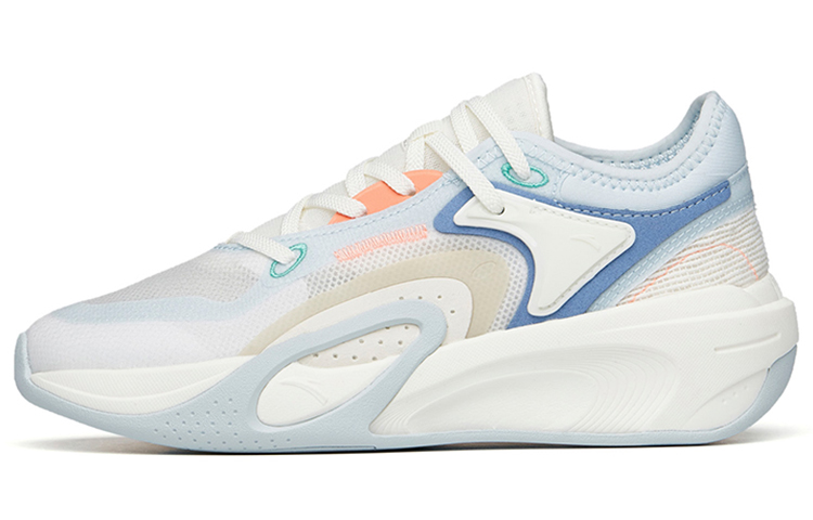 Anta Durable Breathable Lightweight Low-Top Casual Shoes Women's White Blue