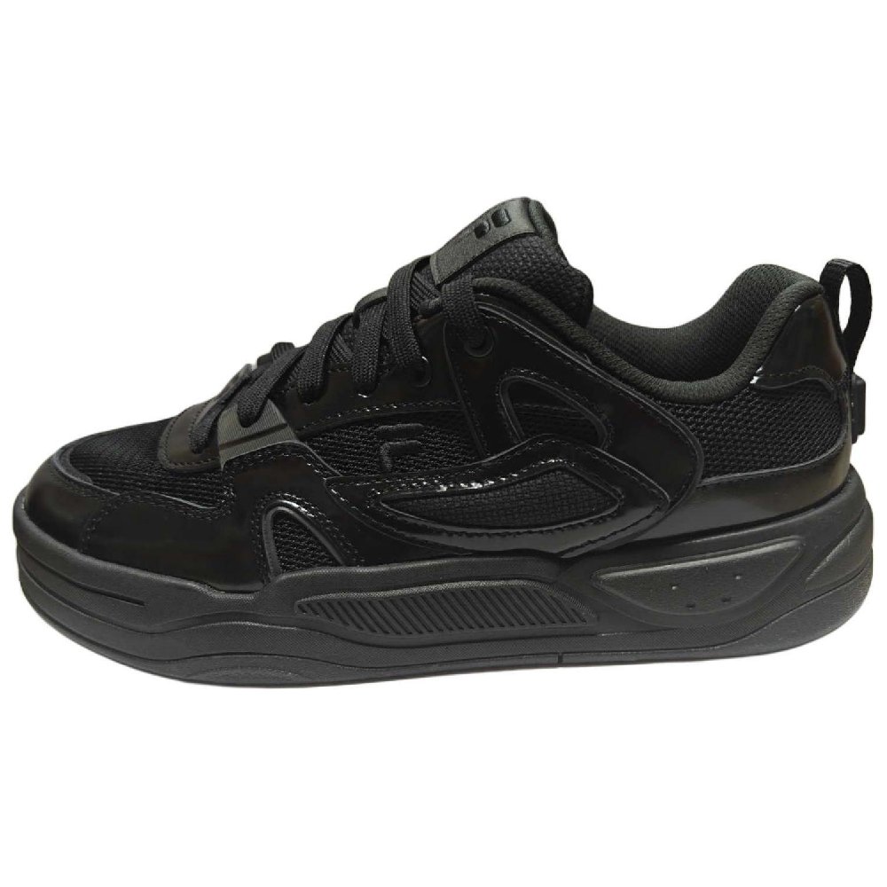 Beams x FILA FUSION BANK II Low Top Skateboard Shoes Women's Black