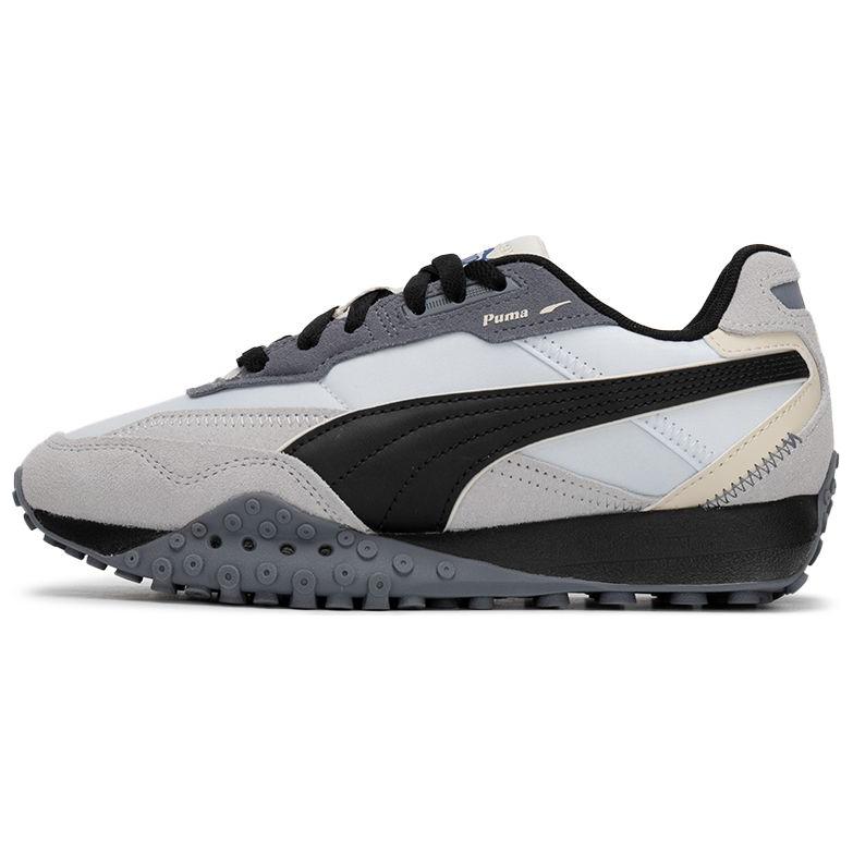 PUMA Blktop Rider Abrasion Resistant Support Low Top Casual Running Shoes Unisex White Gray Black