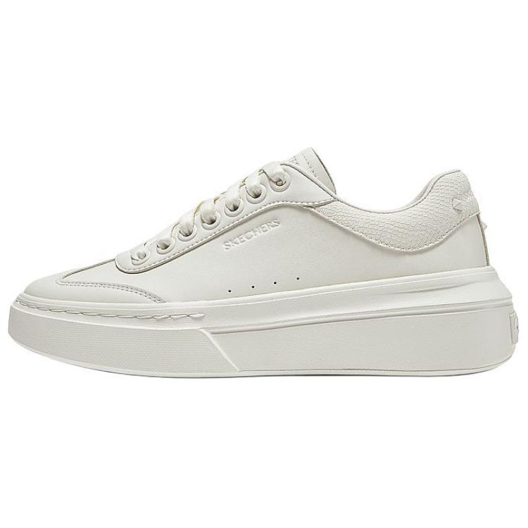 Skechers Court Classics Low Top Skateboard Shoes Women's Ivory