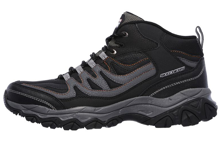 Skechers After Burn Memory Mid Top Mountaineering Hiking Shoes Men's Black