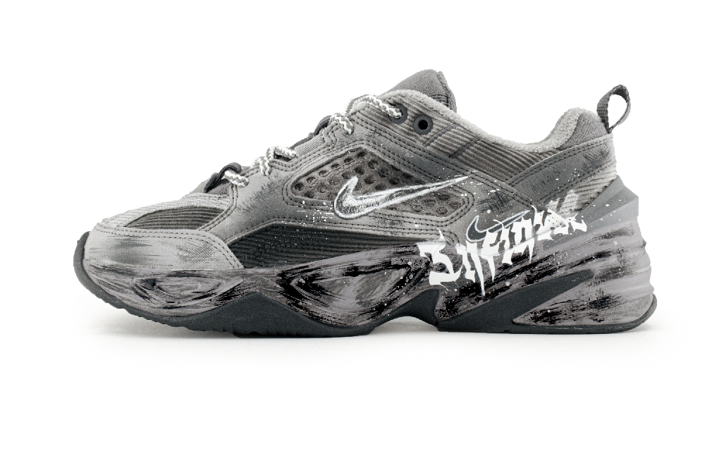 Nike M2K Tekno Gray Domain Low Top Chunky Sneakers Unisex Gray