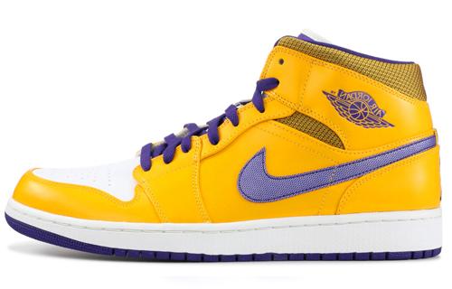 Jordan 1 Mid Lakers