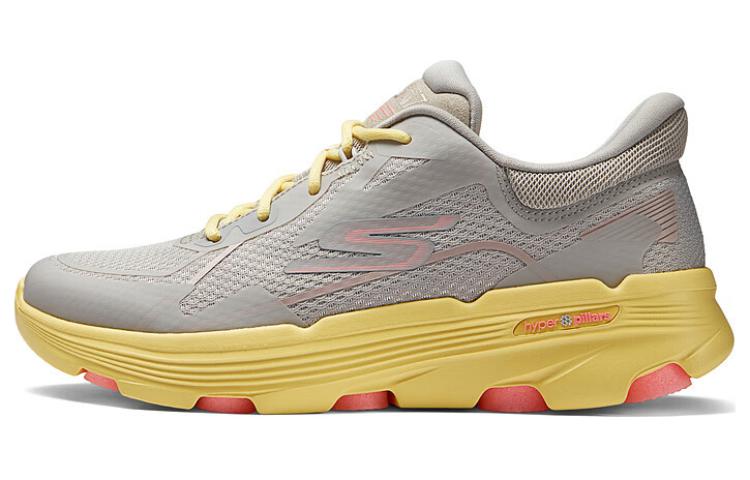 Skechers Low Top Running Shoes Women's Gray Yellow