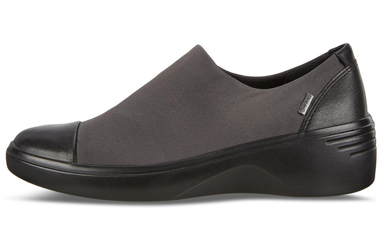 Ecco Soft 7 Gt Casual Single Shoes Women's Gray