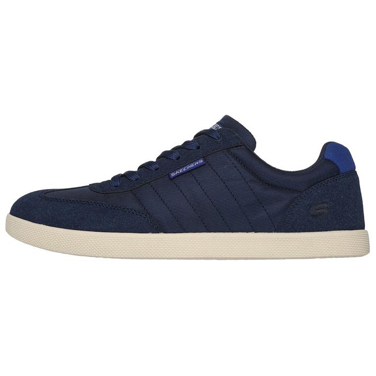 Skechers Durable Breathable Low-Top Skateboard Shoes Men's Blue