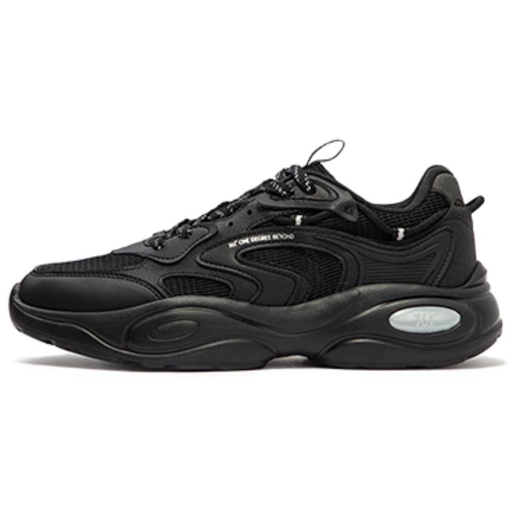 361° Cushioning Wear-Resistant Low-Top Casual Shoes Men's Black