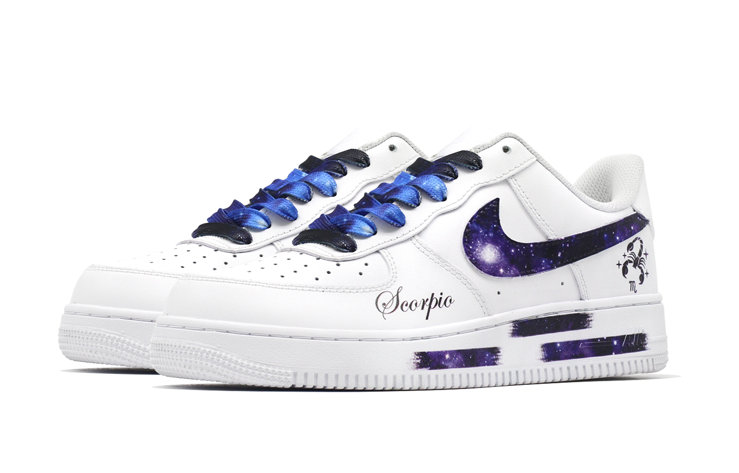 Nike Air Force 1 Constellation Collection Scorpio Graffiti Low-Top Skateboard Shoes Men's Blue White купить в интернет-магазине Yoocart с быстрой доставкой по России.