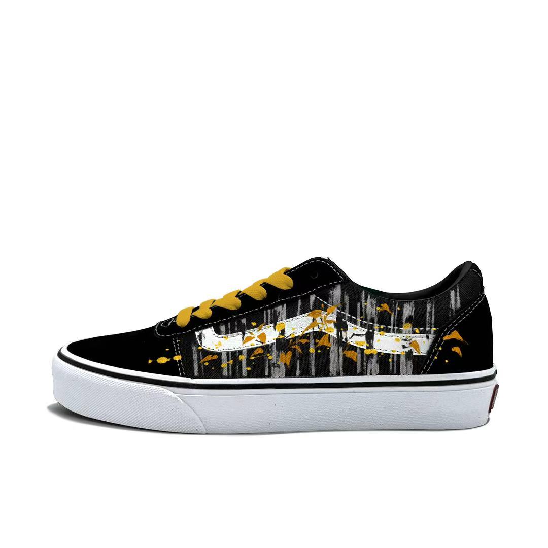 Vans Ward Abrasion Resistant Low top Skateboard Shoes Women's Yellow