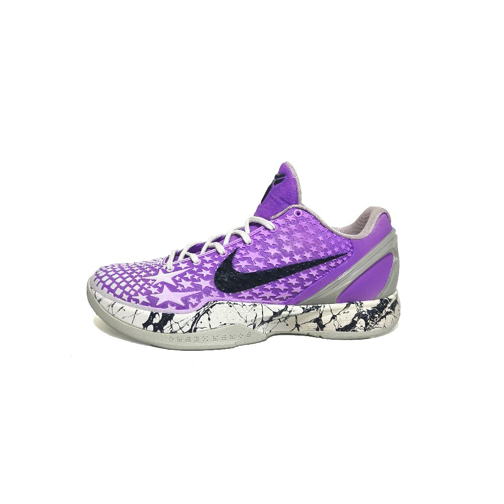 Nike Zoom Kobe 6 Basketball Shoes Men Low Top White/Purple/Black