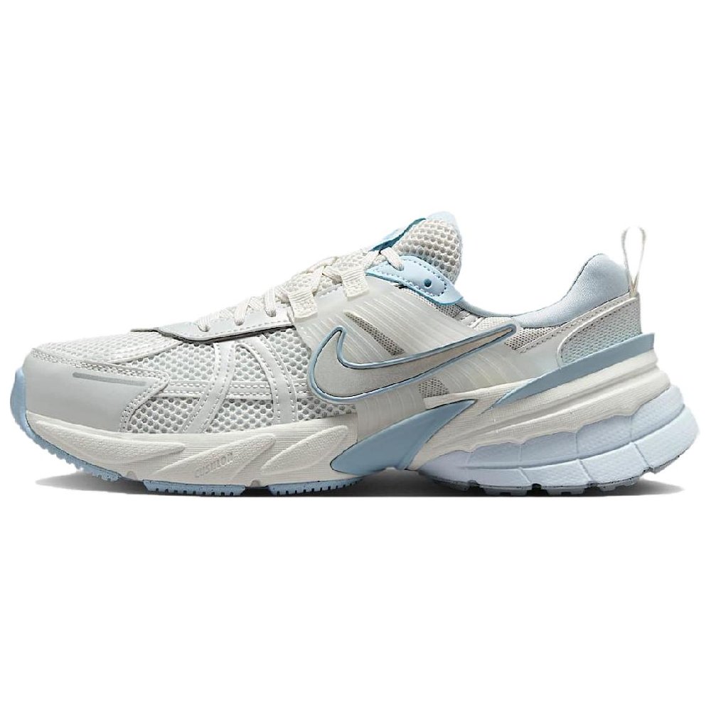 Nike V2K Run Slip Resistant Low Top Casual Running Shoes Women's White Gray