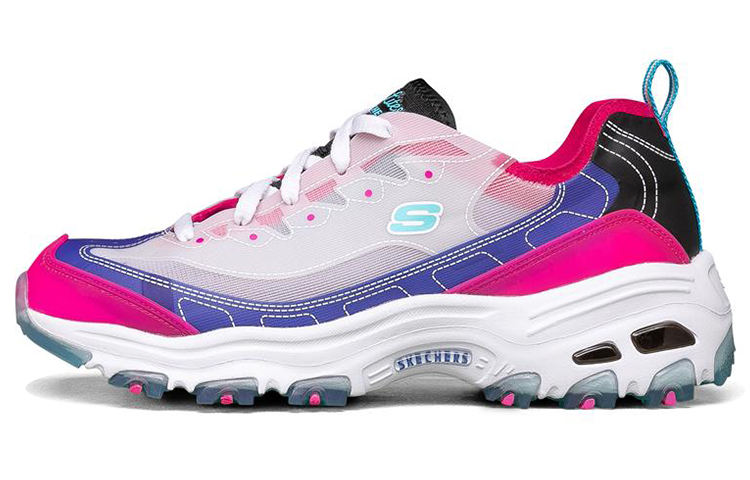 Skechers D'Lites 1.0 Low Top Running Shoes Red Women's