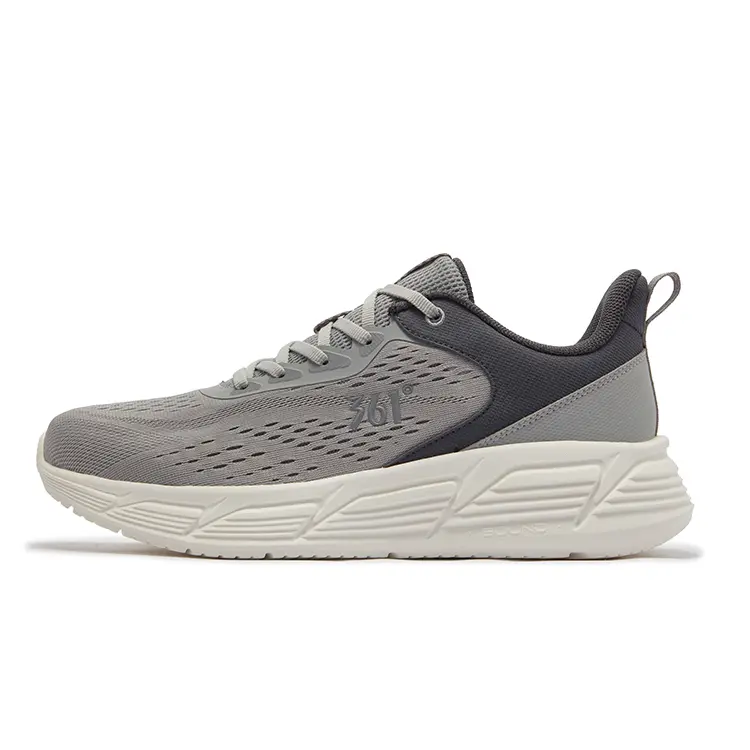 361° Slip Resistant, Abrasion Resistant, Breathable Low Top Running Shoes Men's Recycling Gray