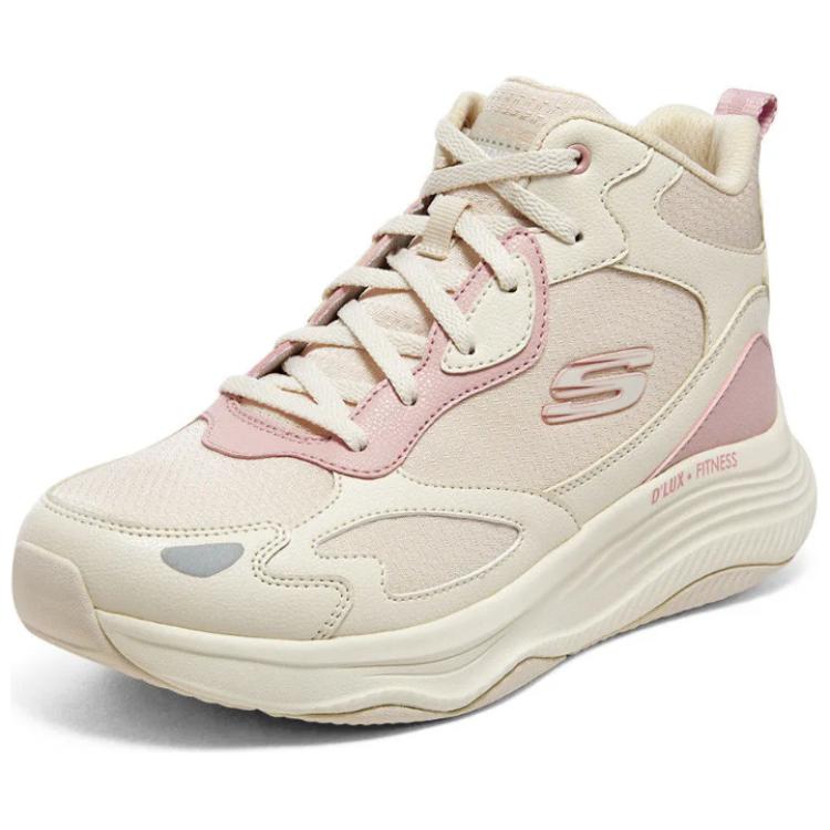 Skechers High Top Casual Shoes Women's Beige Pink