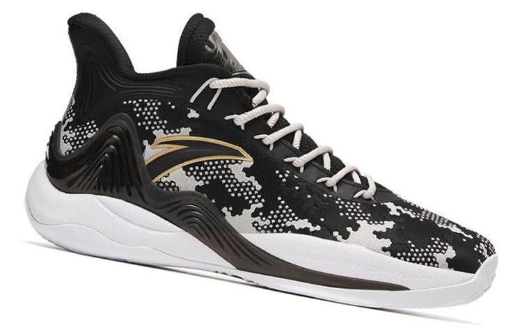 Anta Mountain 2 Cushioning Anti-Slip And Wear-Resistant Coverage Support Mid-Top Basketball Shoes Men's Black Gray купить в интернет-магазине Yoocart с быстрой доставкой по России.