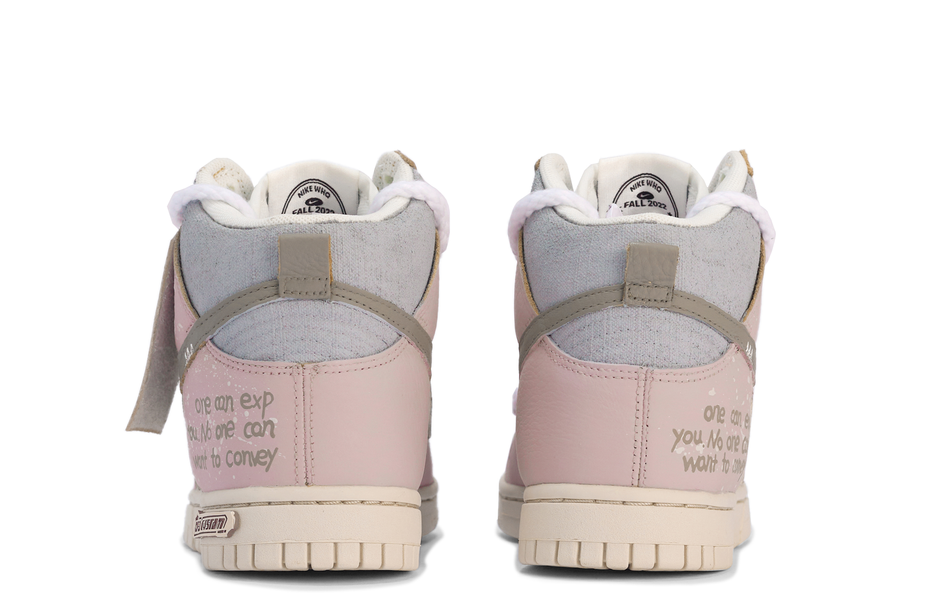 Nike Dunk Skateboard Shoes Women's High top Pink/Gray купить в интернет-магазине Yoocart с быстрой доставкой по России.